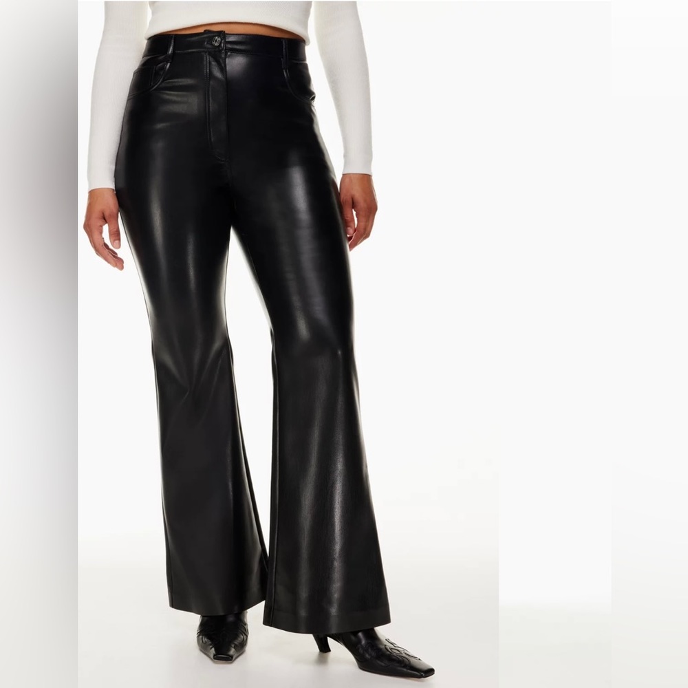 Aritzia Wilfred Melina faux leather flare
